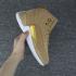 Nike Air Jordan XII 12 Retro Unisex Basketball Shoes Wheat Yellow White