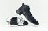 Nike Air Jordan 12 Black Nylon Retro Men Shoes Black White 130690-004