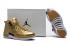 Nike Air Jordan 12 Pinnacle Metallic Gold Masculino Sapatos