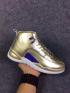 Nike Air Jordan 12 XII Retro Herresko Metalic Guld Blå 130690