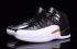 Nike Air Jordan XII 12 Retro Sort Hvidguld Herresko 136001 016