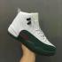Nike Air Jordan XII 12 Retro Deep Verde Blanco Hombres Zapatos De Baloncesto