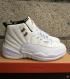 Nike Air Jordan XII 12 Retro Rising Sun Blanco Plata Hombres Zapatos 130690-163