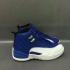 Nike Air Jordan XII 12 Retro Royal Blue White Men Basketbalové boty