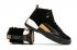 Nike Air Jordan XII 12 復古天鵝絨黑色白色黃色女鞋