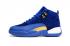 Nike Air Jordan XII 12 Retro Velvet blå hvid gul Dame Sko