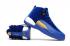 Nike Air Jordan XII 12 復古天鵝絨藍白黃女鞋