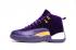 Sepatu Wanita Nike Air Jordan XII 12 Retro Velvet ungu putih kuning