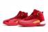 Nike Air Jordan XII 12 Retro Velvet rojo blanco amarillo Mujer Zapatos