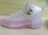 Sepatu Basket Wanita Nike Air Jordan XII 12 Putih Pink