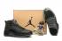 Nike Air Jordan 12 XII Retro Noir Gris Laine Chaussures de basket-ball pour hommes 852627-003