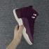 Nike Air Jordan XII 12 Chaussures de basket-ball pour hommes Deep Purple White 308713