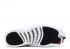 Air Jordan 12 Black And White Silver Buckle Mens Shoes 308317-061