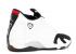 Air Jordan 14 Retro Black Toe 2014 Release Metallic Varsity Bianco Argento Rosso 487471-102
