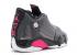 Air Jordan 14 Retro Gp roze hypergrijs metallic donkerzwart wit 654970-028