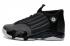 Sepatu Basket Pria Nike Air Jordan 14 Retro Black Wolf Grey 487471 101