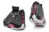 Nike Air Jordan 14 Retro GG Metálico DRK Cinza Hyper Pink Girl Sapatos Femininos 654969 028