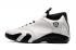 Nike Air Jordan 14 Retro XIV Homens Sapatos Branco Jade Preto Toe 487471