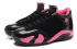 Nike Air Jordan Retro 14 XIV Zwart Roze Meisje Jeugd Dames BG GS Schoenen 467798 012