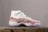 Air Jordan 11 High Retro Pink Snakeskin Branco Tênis de basquete masculino 378037-625