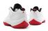 Air Jordan 11 Low White Varsity Merah Hitam 528895-101