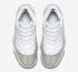 Air Jordan 11 feminino metálico prata branco vasto cinza AR0715-100