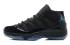 Nike Air Jordan Retro XI 11 Black Gamma Blue női cipőt 378038 006