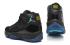 Nike Air Jordan Retro XI 11 Nero Gamma Blu Donna Scarpe 378038 006