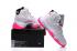 Nike Air Jordan Retro XI 11 รองเท้าผู้หญิงสีขาวสีชมพู 378038