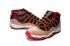 Nike Air Jordan XI 11 Retro Férfi Cipők Kosárlabda Cipők Bézs Fekete Piros Leopard 378037