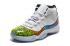 мужские кроссовки Nike Air Jordan XI 11 Retro, белые, черные, разноцветные