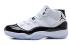 Мужские туфли Nike Air Jordan XI 11 Retro White Black Concord 378037 107