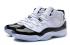 Мужские туфли Nike Air Jordan XI 11 Retro White Black Concord 378037 107
