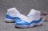 Nike Air Jordan XI 11 Retro White University kék férfi kosárlabdacipőt 528895