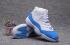 Nike Air Jordan XI 11 Retro White University Blue Uomo Scarpe da basket 528895
