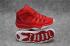 Nike Air Jordan XI 11 Retro รองเท้าบาสเก็ตบอลหนังสีแดงสดใส
