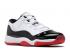 Air Jordan 11 Retro Low Gs Concordbred Gerçek Beyaz Siyah Üniversite Kırmızısı 528896-160,ayakkabı,spor ayakkabı