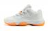 Sepatu Wanita Nike Air Jordan 11 Retro XI Low Citrus Orange White GS 580521 139