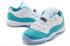 Nike Air Jordan 11 XI Retro Low GG Blanco Aqua Verde Piel de serpiente 580521 143