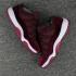 Nike Air Jordan Retro 11 XI Heiress veludo vermelho Homens Mulheres Sapatos 852625-650