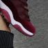 Nike Air Jordan Retro 11 XI Heiress velluto rosso Uomo Donna Scarpe 852625-650