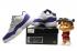 Nike Air Jordan Retro 11 XI Low Negro Blanco Púrpura Hombres Zapatos 528895-108