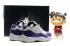 Nike Air Jordan Retro 11 XI Low Noir Blanc Violet Chaussures Homme 528895-108