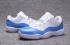 Nike Air Jordan XI 11 Retro Low Men Shoes Branco Claro Azul 528895-106