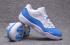 Nike Air Jordan XI 11 Retro Low Herenschoenen Wit Lichtblauw 528895-106