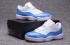 Nike Air Jordan XI 11 Retro Low Hombres Zapatos Blanco Azul Claro 528895-106