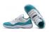 Nike Air Jordan XI 11 Retro Low Aqua Safari Blanco Turbo Verde Mujer Zapatos 580522-143