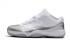 Nike Air Jordan XI 11 Retro Low bianche argento Uomo scarpe da basket