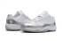Nike Air Jordan XI 11 復古低筒白色銀色男籃球鞋