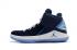 Nike Air Jordan XXXII 32 Retro Heren Basketbalschoenen Zwart Hemelsblauw